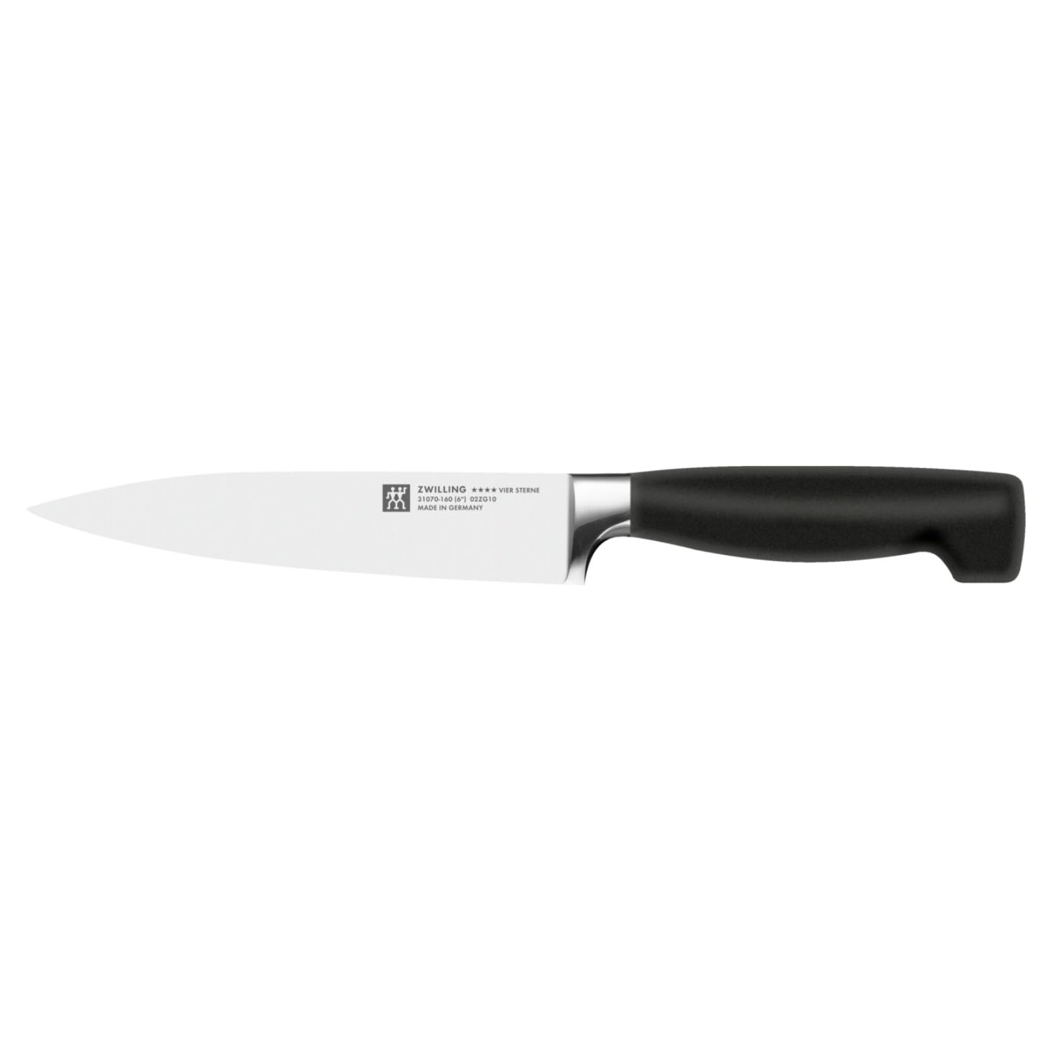 ZWILLING Four Stars Set de couteaux inox 3 pièces, acier spécial inoxydable, noir, Made in Germany