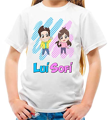 novità Maglietta Youtuber Fumetto Lui Bambino e Sofi Bambina Ver.7...