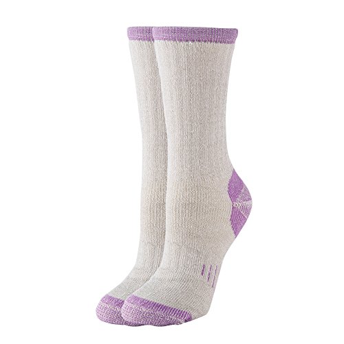 Image of 70% Merino Wool Women Crew Socks - Hiking Outdoor Athletic Thermal Thickening Cushion