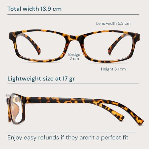Image of Gaoye +2.75 Multi Pack Reading Glasses - Blue Light Blocking Lenses, TR90 Frames, UV400 - Eyeglasses with Clear Vision