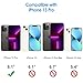 JETech Case for iPhone 13 Pro 6.1-Inch, Non-Yellowing Shockproof Phone Bumper Cover, Anti-Scratch Clear Back (Black)