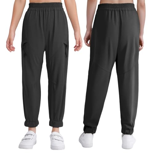 YiZYiF Quick Dry Hiking Pants for Kids Boys Casual Bottom Jogger Pants Outdoor Trousers School Uniform