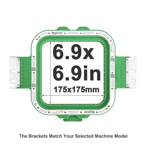 Aro magnético 175 mm para personalizar ropa con Janome MB7 y MB4S 5