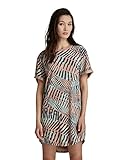 G-STAR RAW Lash Loose Fit Camiseta, Multicolor Tuscany Wave Camo C334-D097, M para Mujer