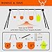 Highwild AR500 Steel Targets System 3/8 Inch Thick Complete Steel Shooting Targets with Stand, 4