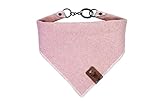 vanClyde Sydney Hundehalstuch Dreieckstuch Halstuch Bandana größenverstellbar (Rosa, L) stilvolles Accessoire für Hunde Aller Größen Karabiner Verschluss