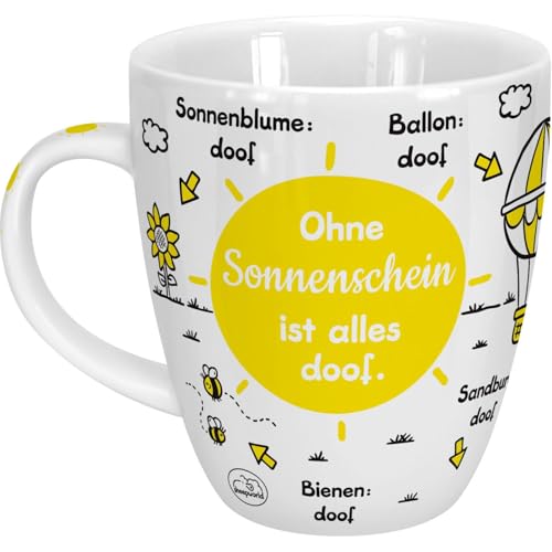 Sheepworld Tasse \"Ohne Sonnenschein ist alles doof\" | Porzellan, 45 cl | Kaffeetasse, Teetasse, Tasse mit Spruch | 46509 Sheepworld Tasse \"Ohne Sonnenschein ist alles doof\" | Porzellan, 45 cl | Kaffeetasse, Teetasse, Tasse mit Spruch | 46509