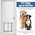 Plexidor Performance Door Mount Pet Doors - with Lock and Key - Energy Efficient Two Panel - White