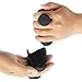 Vefungyan Rubber Fingerless Gym Workout Grips: 2 Pairs Weight Lifting Gloves Anti-Slip Hand Palm Protection Wraps Exercise Support
