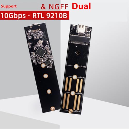Placa Convertidores Dos Protocolos NVMe SATA para Expansión HDDs con Puerto USB 3.1 2