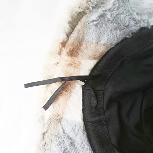 Ruinuo Womens Plush Bucket Hat Plaid Fluffy Warm Hat For Autumn Winter Travel Packable Bucket Hats Blue #TOP3