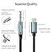 XANHAM USB Type C to 3.5mm Aux Jack Adapter Cable USB C to 3.5mm Headphone Stereo Male to Male Cord Compatible with iPhone 15 Plus/15 Pro Max, Galaxy S24 S23 S22 S21 Ultra, Pixel, iPad 6.6 Feet/2M