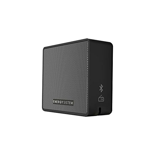 Energy Sistem Box 1+ Altavoz inalámbrico portatil con Bluetooth (5 W, microSD MP3, FM Radio, Audio-In) Slate