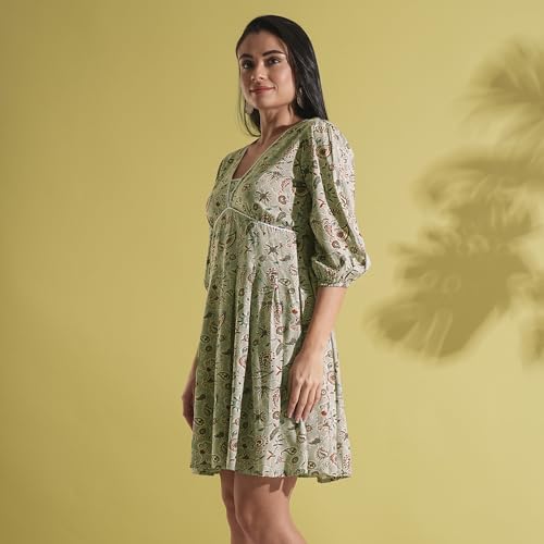 Image of Globus Women Ethnic Dress (GS574412 Pink XS)