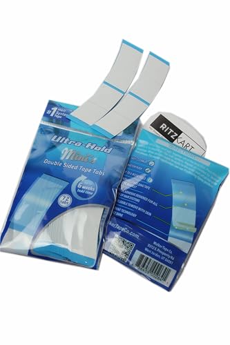 Image of Ritzkart Ultra Hold Tape 72 Tabs - Double Sided Super Thin Adhesive for Toupee & Hair Systems Strong Hold Wig & Hair Extension Tape for Men & Women (2 PC)