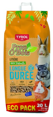TYROL Litiere Prop'O Bois - Rongeurs - 20 L