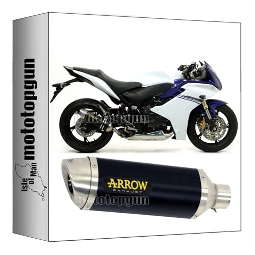 Escape Arrow Thunder negro para Honda CBR 600 F 2011 a 2013 Mototopgun