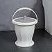 predolo Spittoon Chamber Bucket, Urinal Night Jug with Lid, Bucket Chamber Pot, Potty Urinal Bottle for Child Adults, White with Ring