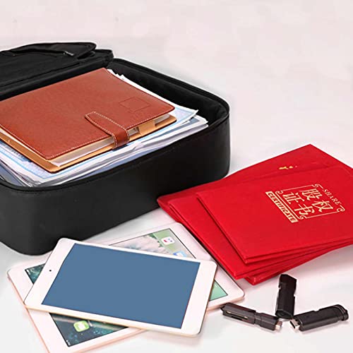 Portable Document Bag, Fireproof, Waterproof File Organiser for Home Office Use4