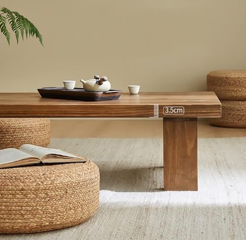 Table Basse en Bois Massif de Style Japonais Table de Loisirs Premium Basse - 5