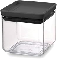 Vista 10 de Brabantia Tasty+ - Recipiente apilable para alimentos (gris oscuro / 0.66 galones) sin BPA que ahorra espacio y tapa de sellado de silicona
