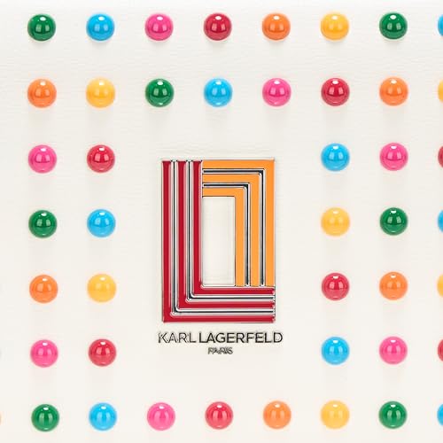 Image of KARL LAGERFELD Women's Simone Studded Satchel Crossbody