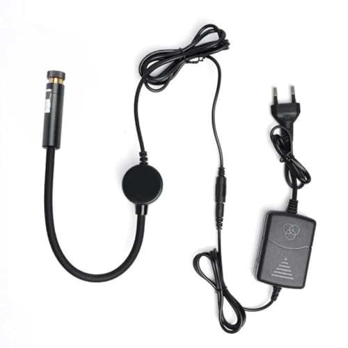Luz de posicionamiento láser para máquina de coser, 3 modos (punto/línea/punto de mira) guía láser y luz de trabajo, cuello de cisne flexible de 13 pulgadas con base magnética, lámpara de escritorio