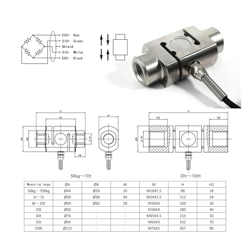 Cellules de charge de type S pour éliminer les erreurs de mesure de force - 4