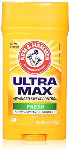 Arm & Hammer Ultra Max Invisible Solid Antiperspirant Deodorant, Fresh, 2.6 Ounce