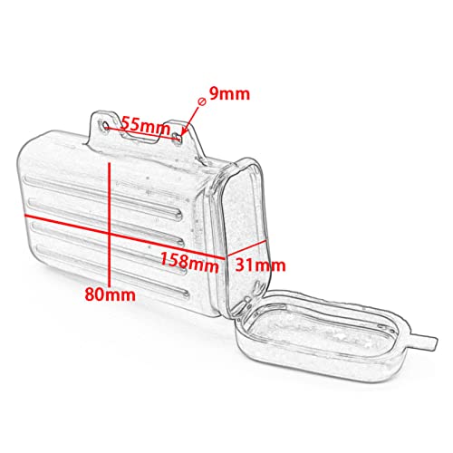 Image of Motorcycle Tool Box, Motorcycle Storage Box, Waterproof Repair Storage Box Holder Bottle Container, ABS Bottle Container for Yamaha TW200 Trailway TW225, for Suzuki DR250