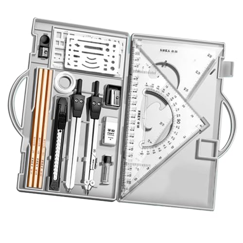 Kit de brújula y juego de herramientas matemáticas 16X para artistas