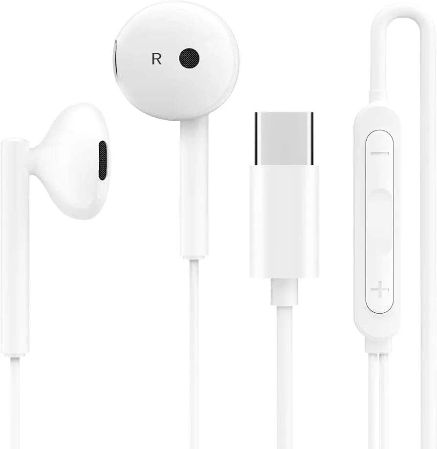 Type-C Wired Earphones for iPhones 16/16 Plus/16 Pro/16 Pro Max, 15/15 Plus/15 Pro Max,17/17Pro,Max & Android, Wired Headphones with Mic, Stereo Sound-picture-16