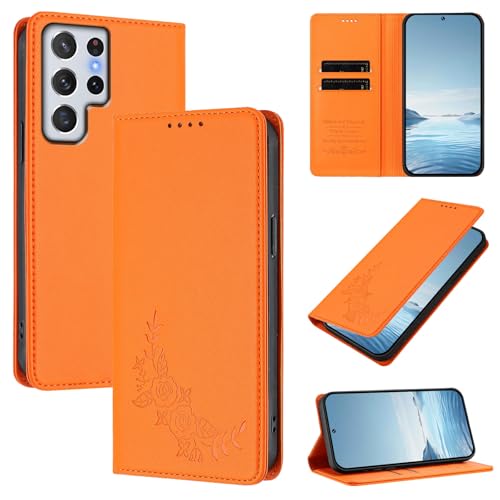 �Ή��@�� for Doogee Note 56X / Note 56X Pro �t���b�v���X�^���h �}�O�l�b�g�J�� �E�H���b�g�^�P�[�X Orange