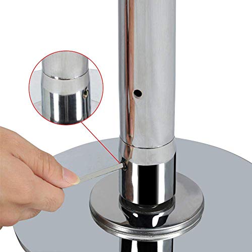 TINE 45Mm Silver Pole Dance Spin Pole Removable Home Fitness Exercise Training Pole Dancing Pole Kit for Home,Exercise Club Party - Thumbnail 4