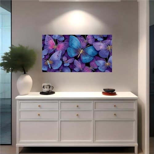 Vinilo autoadhesivo de pared mariposa decoración de interiores sofisticada y elegante 120x80 3
