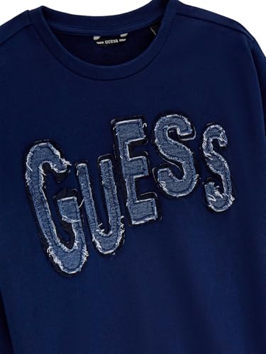 GUESS Boys' Eco Long Sleeve Crewneck Sweatshirt3