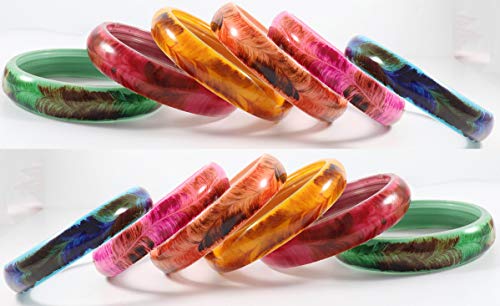 Image of NMII Multicolour Glass Kada Set For Women and Girls with Sleek Finish & Abstract Design | Glass Bangles For Women | Kada For Girls Daily /Party /Office | Fashion Jewellery