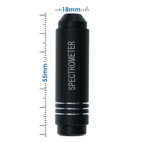 image for TEKCOPLUS Pocket Size Diffraction Spectroscope Medium Size Gem Tool fo