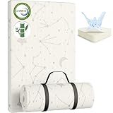 YENING Bamboo Pack and Play Mattress Pad Breathable 38x26 Waterproof Baby Mattress for Pack N Play Matress Topper Waterproof with Strap