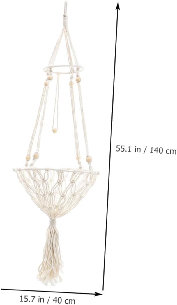 NUOBESTY Hanging Cat Bed Hammock 40cm Bohemian Woven Pet Nest Wear-Resistant Indoor Cat Supply 20-30 Lbs