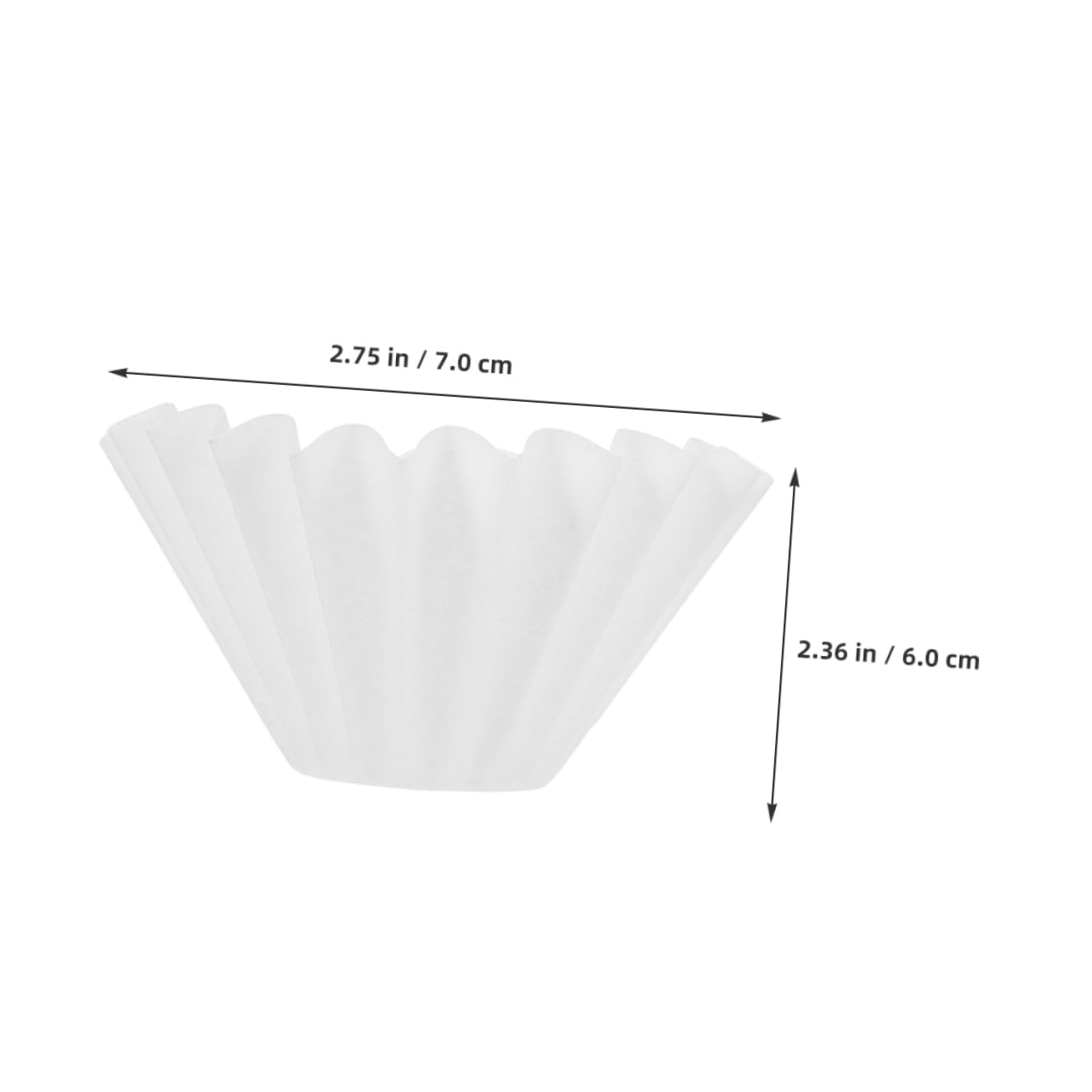Zerodeko 100Pcs Coffee Filters for and Paper Filters for Espresso Machines Easy to Use Excellent for Daily Brewing Needs