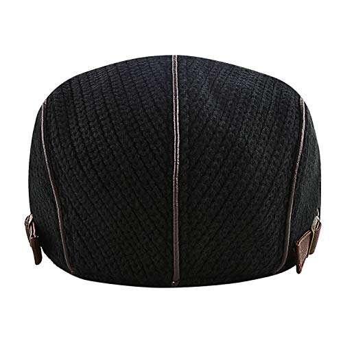 Image of M MOACC Men Beret Hat Cotton Adjustable Newsboy Hats Cabbie Gatsby Cap Driving Flat Caps