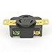 Superior Electric YGP017F Twist Lock Wall Mount Electrical Receptacle 3 Wire, 30 Amps, 250V, NEMA L6-30R (1 Pack)