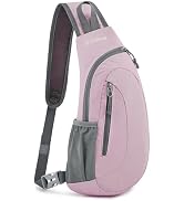 G4Free Sling Bags Men and Women Shoulder Backpack Small Cross Body Chest Sling Backpack (Pink)