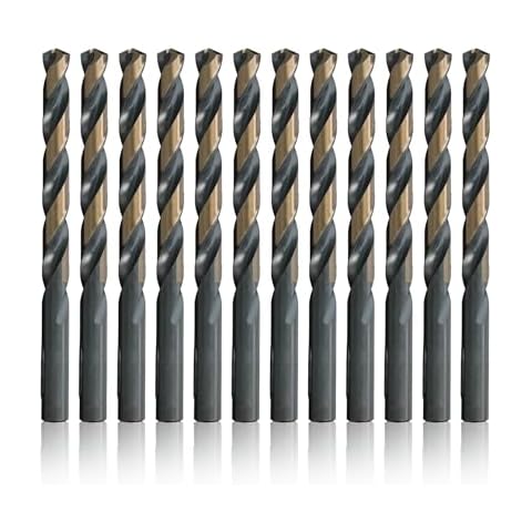 Drill America - KFD1/8P12 1/8" High Speed Steel Black & Gold KFD Split Point Drill Bit (Pack of 12), KFD Series Cover