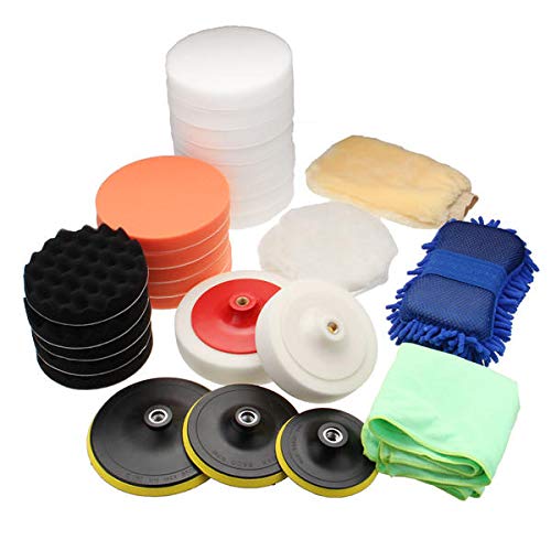 29Pcs Esponja Pulido Pulido Pad Buffer Kit Para Pulidores Eléctricos Auto
