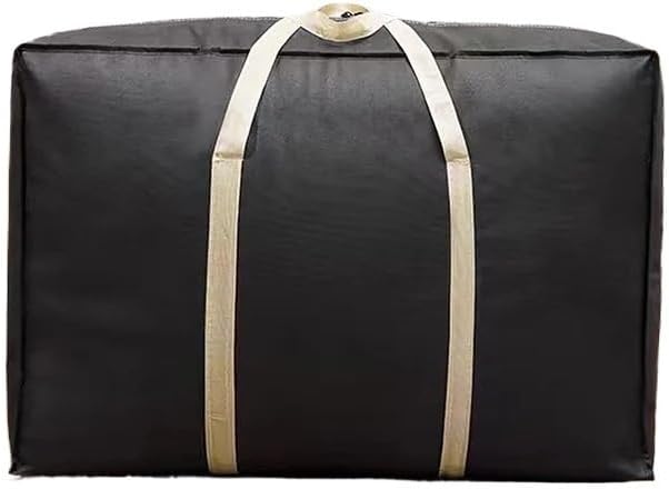 Heavy Duty Moving Bags Clothes Quilt Storage Luggage Packing Mobile Suitcases, Waterproof(Blue-58X40)