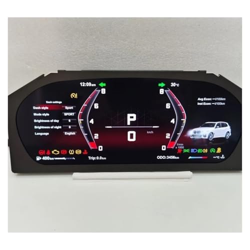 Cuadro de instrumentos digitales y velocímetro LCD compatible con BMW Serie 5 E60 y X6 E71 5