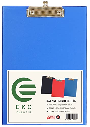 A4 Kapaklı Sekreterlik Mavi, Bloknot Yazı Tablası