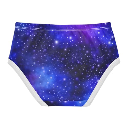 Night Sky Stars Blue Purple Nebula Girls Underwear Toddlers 2t Cotton Cute Panties Girl Fancy Undies Kids Briefs2